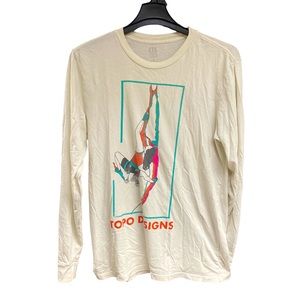 Topo Designs Crack Climber Long Sleeve Tee Shirt Men’s Size Large